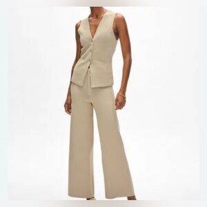 WHITE + WARREN Organic Cotton Waisted Pant